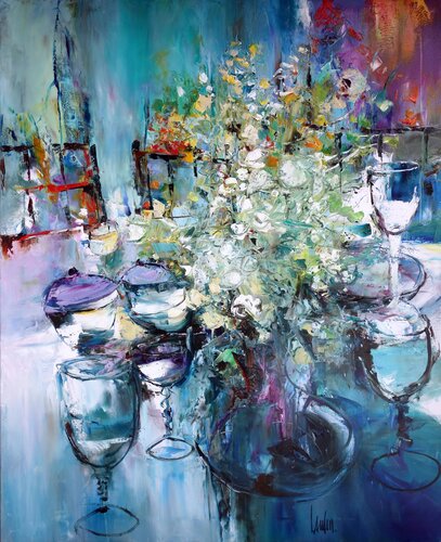 "La table soleillée" di Thierry Landon, Pittura in vendita su Singulart