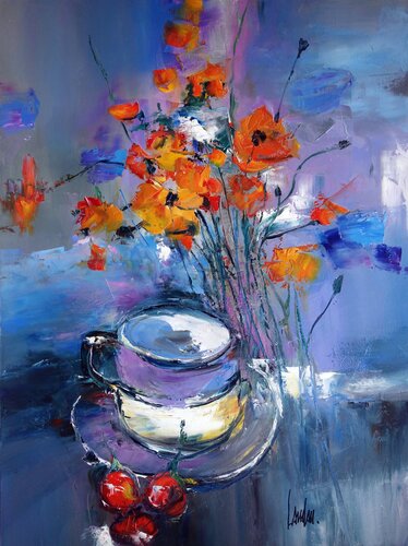 Thé ou café by Thierry Landon, Painting for Sale on Singulart