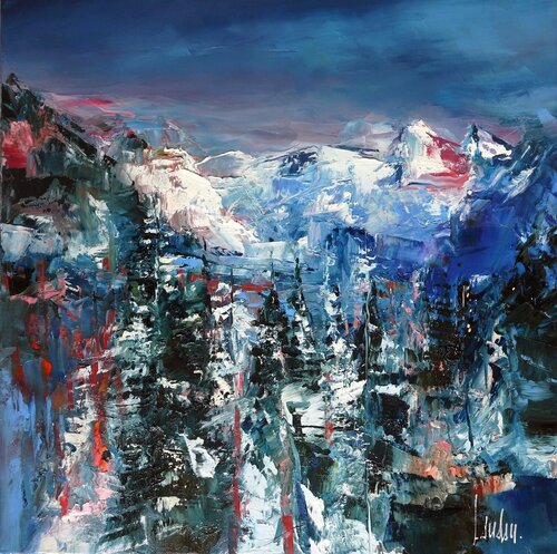 "Chamois d'azur" di Thierry Landon, Pittura in vendita su Singulart