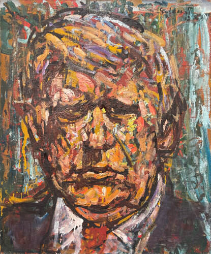 Portrait of a President by Tomislav Suhecki, Painting for Sale on Singulart