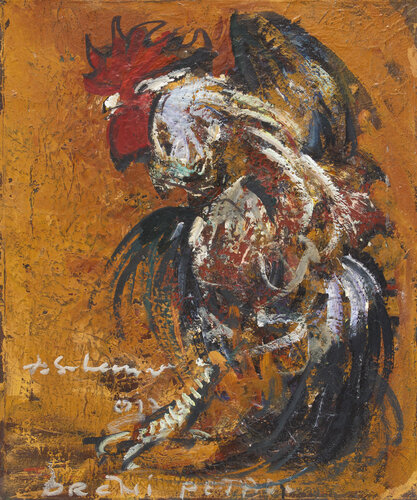 Primal Rooster by Tomislav Suhecki, Painting for Sale on Singulart