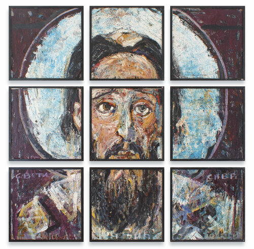 Saint Sava the Enlightener by Tomislav Suhecki, Painting for Sale on Singulart