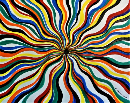 Il buco nero ter (2021) - olio su tela - cm 50 x 40 van Massimo Mancuso, Schilderij te koop op Singulart