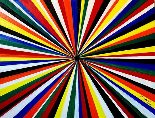 Il buco nero Stars (2024) - olio su  tela - cm 50 x 40 by Massimo Mancuso, Painting for Sale on Singulart