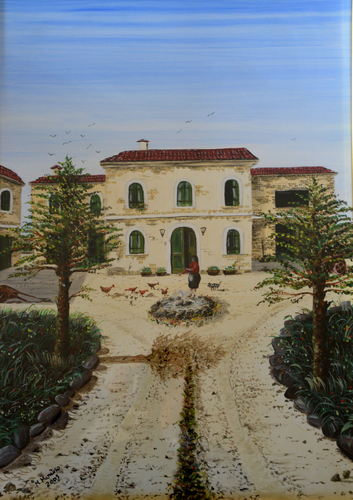 Paesaggio campagnolo (2001) - olio su tela - cm 50 x 70 di Massimo Mancuso, Pittura in vendita su Singulart