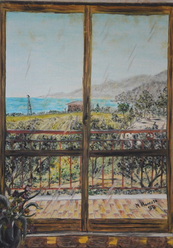 Panorama Via Civitavecchia (1995)- olio su tela - cm 30 x 40 van Massimo Mancuso, Schilderij te koop op Singulart