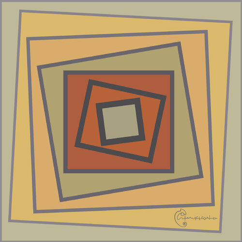 Brown Point van Chameleon Amour, Schilderij te koop op Singulart
