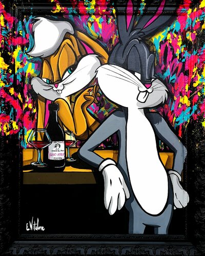 La déclaration de Bugs Bunny van Eddy Vitalone, Schilderij te koop op Singulart