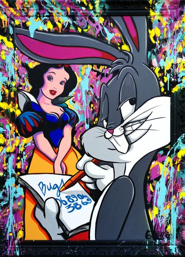 Bugs Bunny le séducteur von Eddy Vitalone, Malerei kaufen auf Singulart