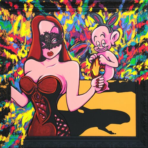 Jeu de nain jeu de coquin di Eddy Vitalone, Pittura in vendita su Singulart