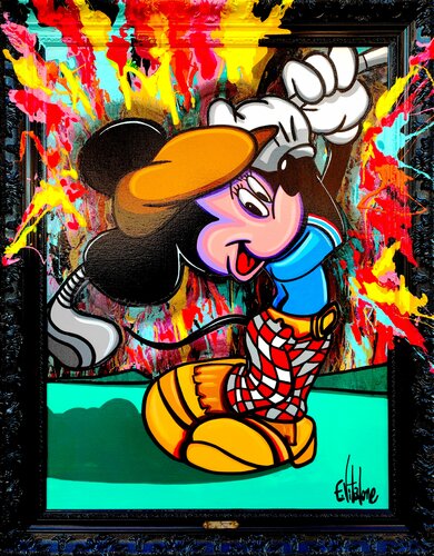 Mickey adore le golf van Eddy Vitalone, Schilderij te koop op Singulart