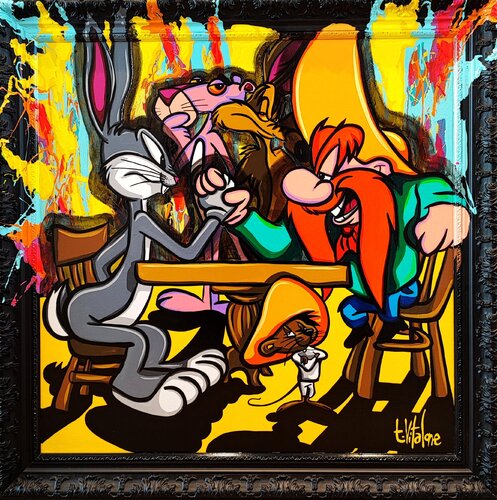 Le bras de fer van Eddy Vitalone, Schilderij te koop op Singulart