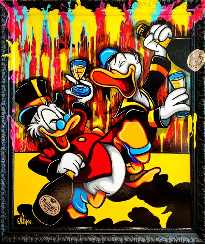 Bourrė comme des canards van Eddy Vitalone, Schilderij te koop op Singulart