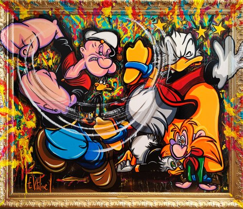La colère de Popeye van Eddy Vitalone, Schilderij te koop op Singulart