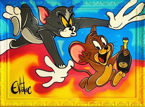 Tom et Jerry love Ruinart Eddy Vitalone