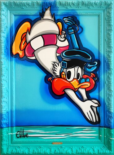 Le petit plongeon van Eddy Vitalone, Schilderij te koop op Singulart