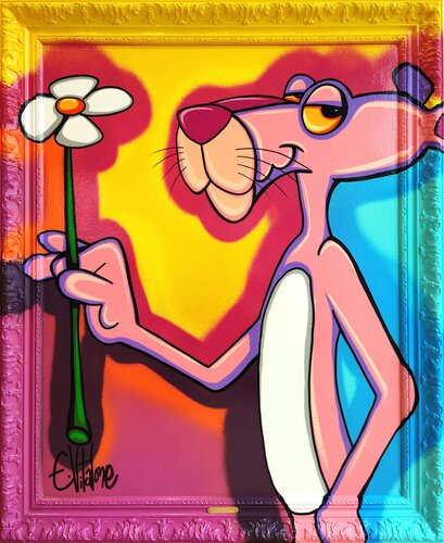 Je t'aime, un peu , beaucoup , passionnément van Eddy Vitalone, Schilderij te koop op Singulart