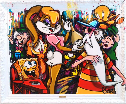 Un après midi Chez Sennequier de Eddy Vitalone, Pintura a la venta en Singulart