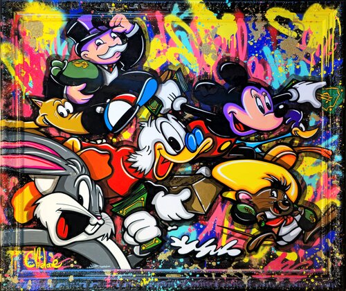 Le casse du siècle van Eddy Vitalone, Schilderij te koop op Singulart