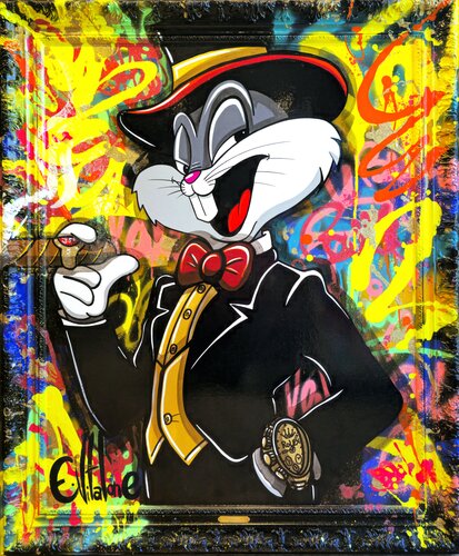 Bugs bunny le gentleman van Eddy Vitalone, Schilderij te koop op Singulart