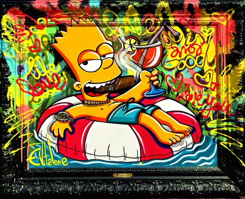 Life is beautiful von Eddy Vitalone, Malerei kaufen auf Singulart