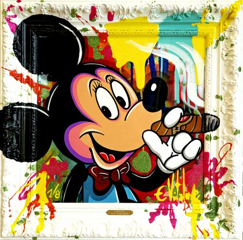 Michey loves cigar 01/08 van Eddy Vitalone, Schilderij te koop op Singulart