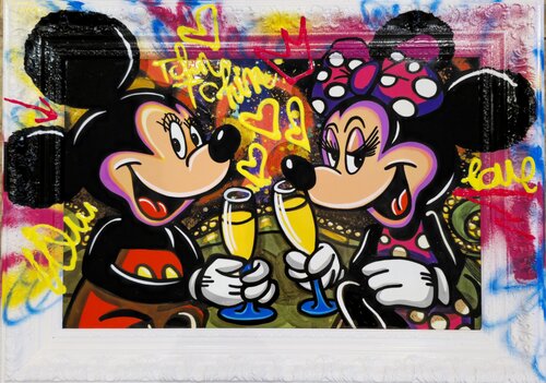 Amour santé bonheur EA2/2 van Eddy Vitalone, Schilderij te koop op Singulart