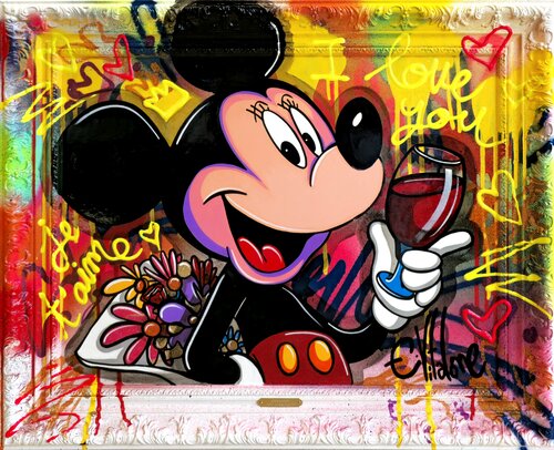 Je t'aime, ti amo, i Love you van Eddy Vitalone, Schilderij te koop op Singulart