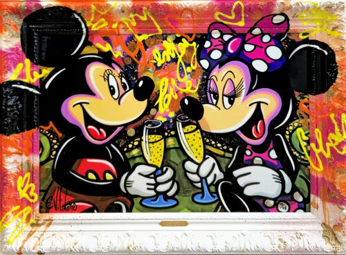 Amour santé bonheur n°05/08 ex van Eddy Vitalone, Schilderij te koop op Singulart