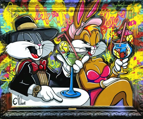 Cockail time by Eddy Vitalone, Painting for Sale on Singulart
