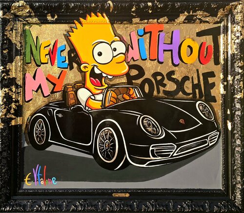 Never without my porsche van Eddy Vitalone, Schilderij te koop op Singulart