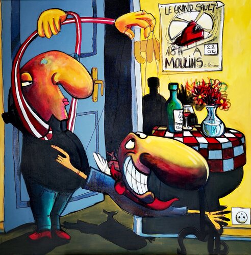 L'homme qui rêvait de voler by Eddy Vitalone, Painting for Sale on Singulart