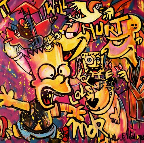 It will hurt van Eddy Vitalone, Schilderij te koop op Singulart