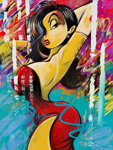 La belle Américaine van Eddy Vitalone, Schilderij te koop op Singulart