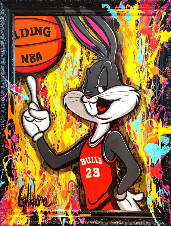 Bugs bunny loves Chicago Bulls 23 Eddy Vitalone