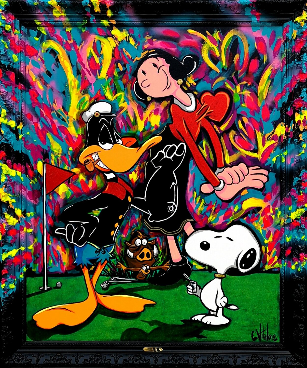 Daffy Duck se prend pour popeye Eddy Vitalone