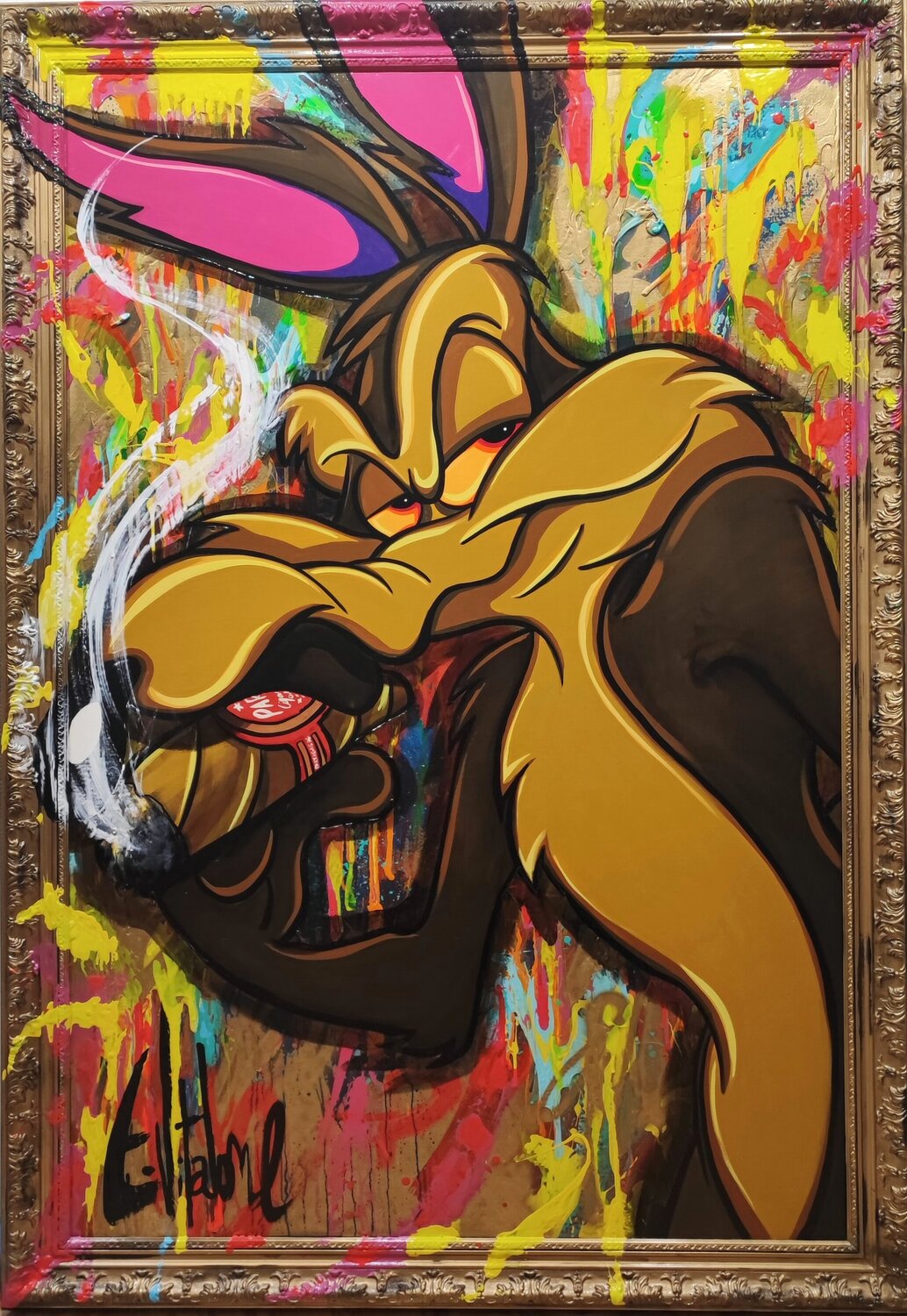 Vil coyote loves Partagas Eddy Vitalone