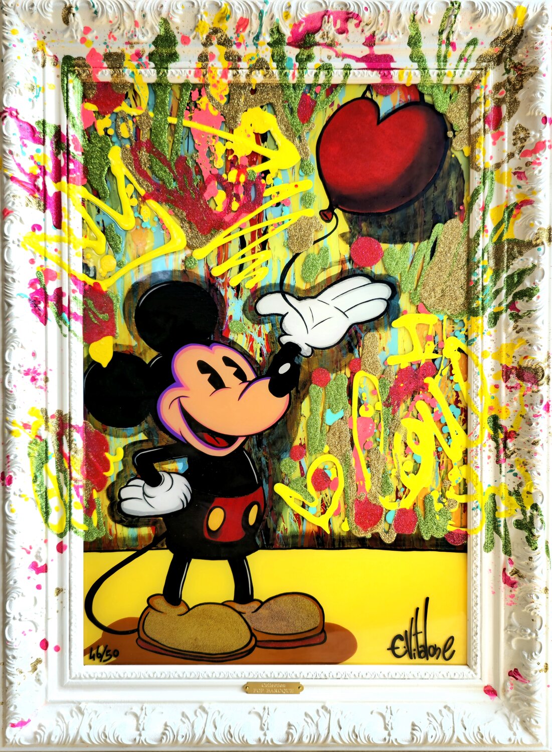 Life is love / édition 44/50 ex Eddy Vitalone Originalgemälde zu verkaufen