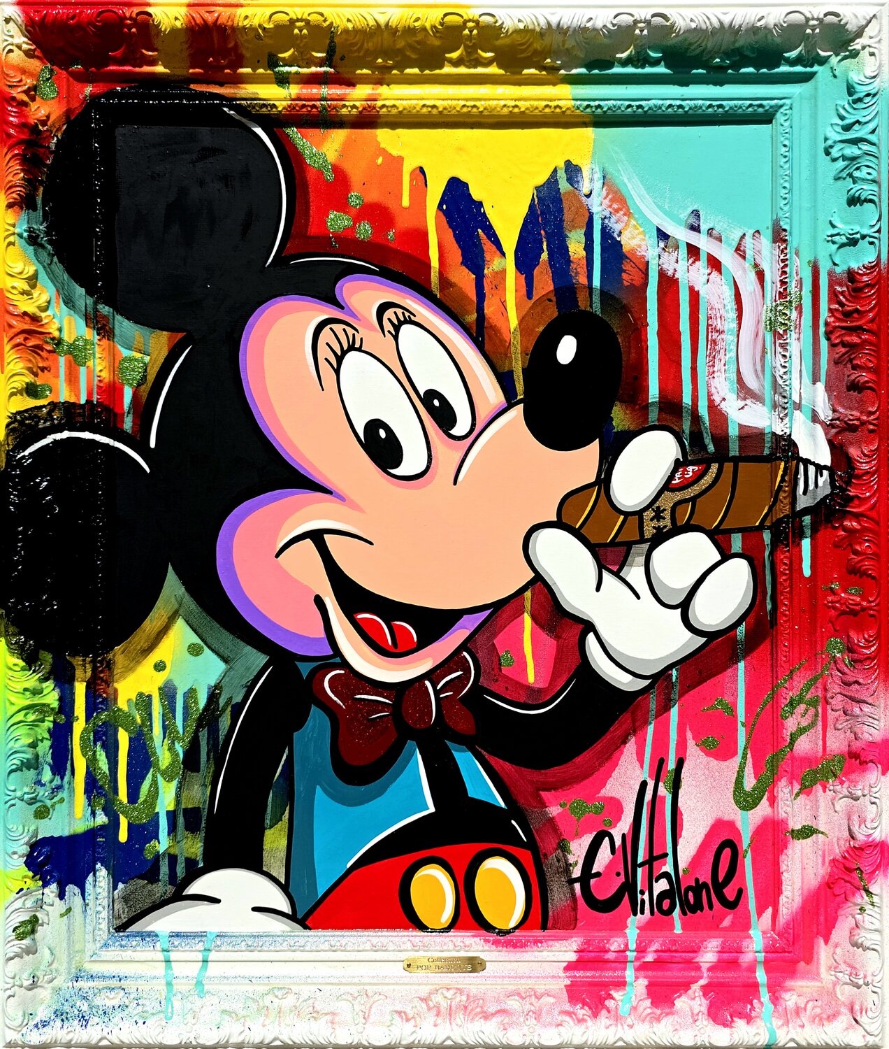 Mickey Loves cigar Eddy Vitalone