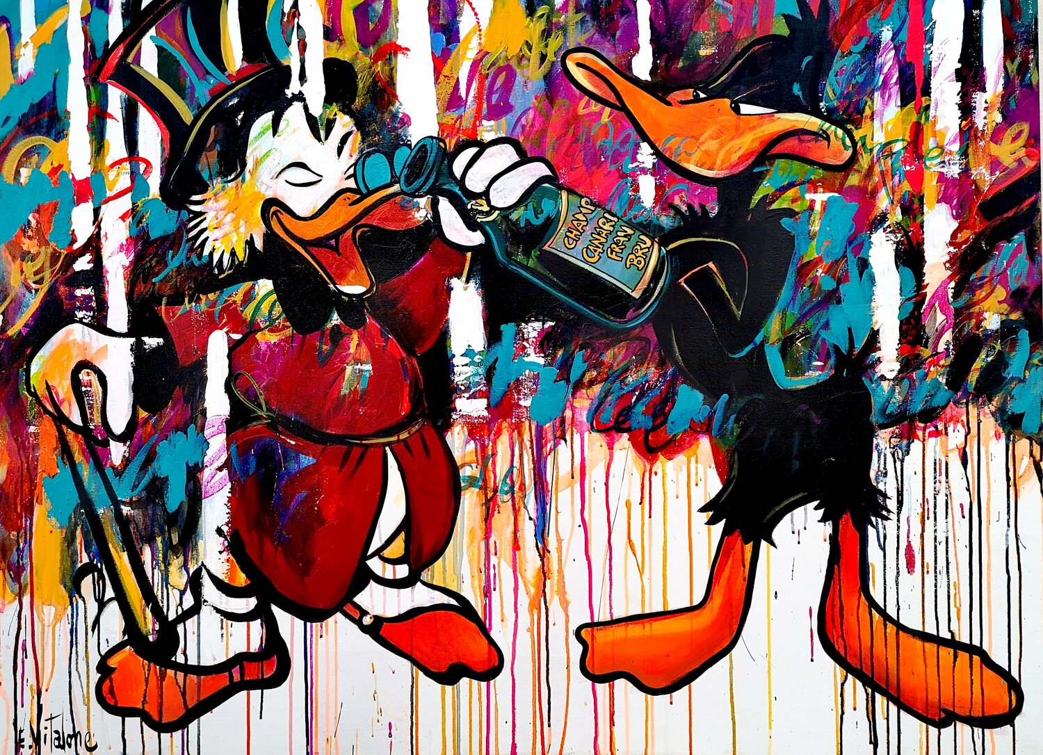 L'apéritif de Picsou et Daffy Duck Eddy Vitalone