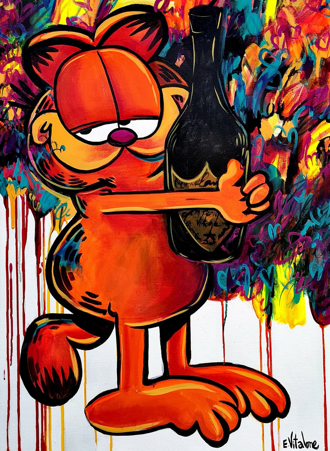 Garfield love Don Pérignon Eddy Vitalone