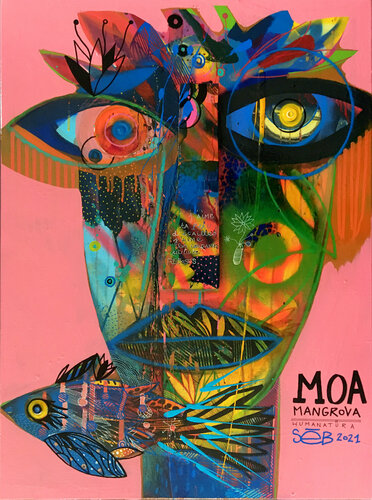 Moa Mangrova van Seb, Schilderij te koop op Singulart