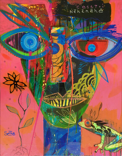 Néhénéhé van Seb, Schilderij te koop op Singulart