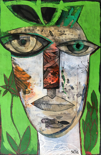 Femme Jangäla 4 von Seb, Werk auf Papier kaufen auf Singulart