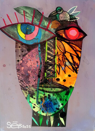 Orisha Koko by Seb, Work on Paper for Sale on Singulart