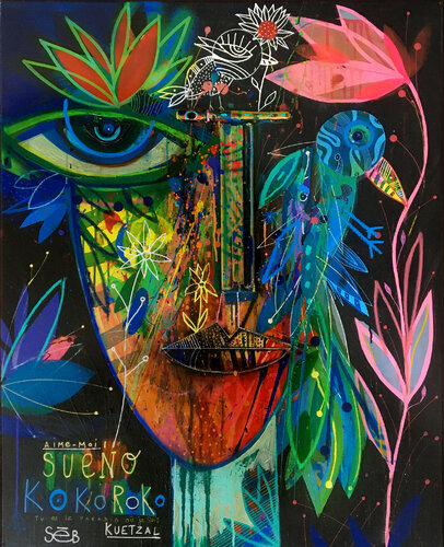 Sueno Kokoroko van Seb, Schilderij te koop op Singulart