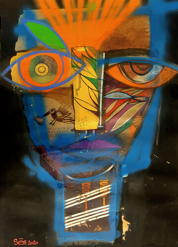 Grandana m'a choisi van Seb, Werk op papier te koop op Singulart