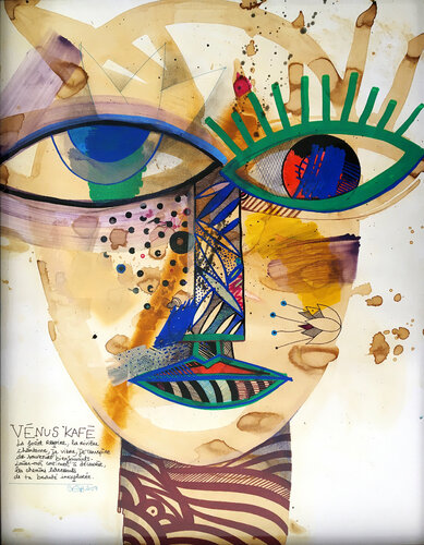 Vénus Kafé by Seb, Work on Paper for Sale on Singulart