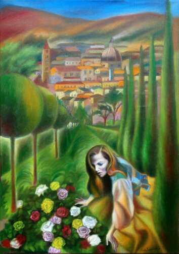 COLORI DI TOSCANA van Paola Imposimato, Schilderij te koop op Singulart