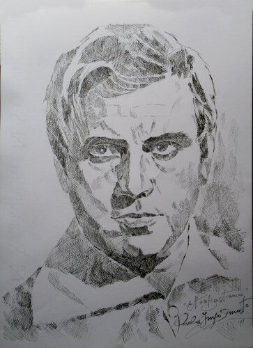 OMAGGIO A ETTORE BASTIANINI by Paola Imposimato, Drawing for Sale on Singulart